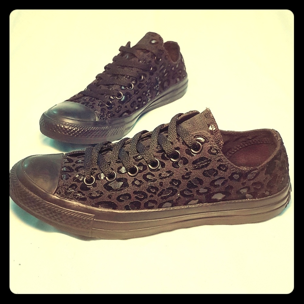 Converse All⭐Star Black Animal/Leopard Print-W 7*